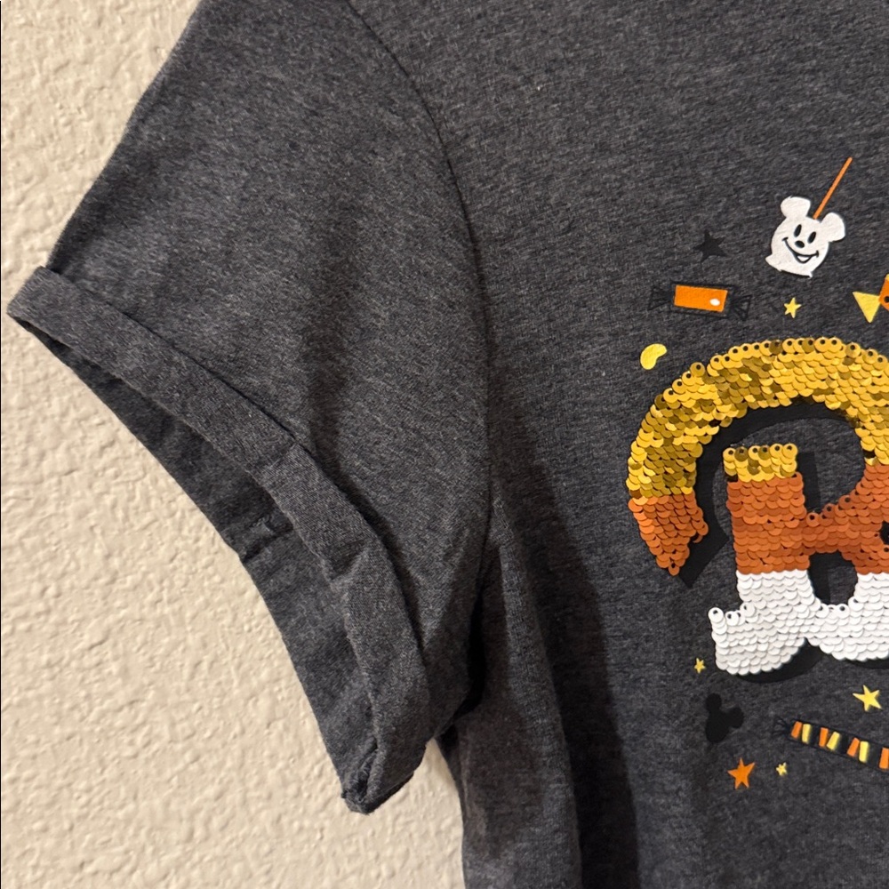 WDW Walt Disney World BOO sequin Halloween shirt … NWT - Picture 5 of 8